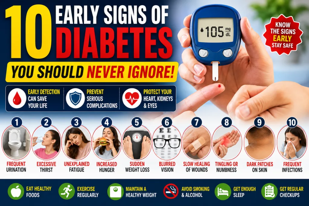 10 Early Signs of Diabetes You Should Never Ignore
