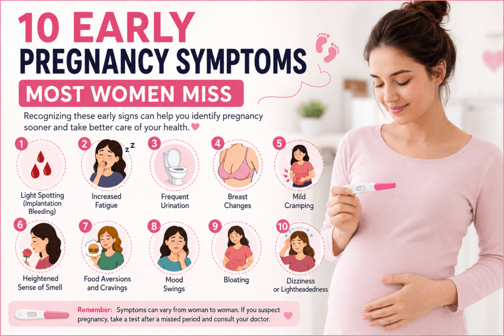 10 Early Pregnancy Symptoms Most Women Miss 10 Early Pregnancy Symptoms Most Women Miss