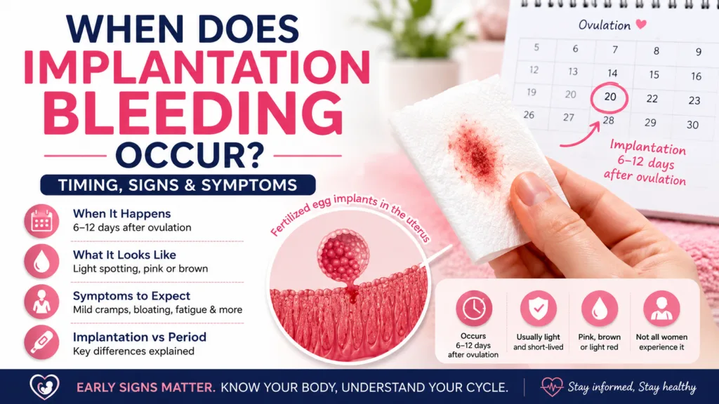 When Does Implantation Bleeding Occur? Timing, Symptoms, and What to Expect When Does Implantation Bleeding Occur?