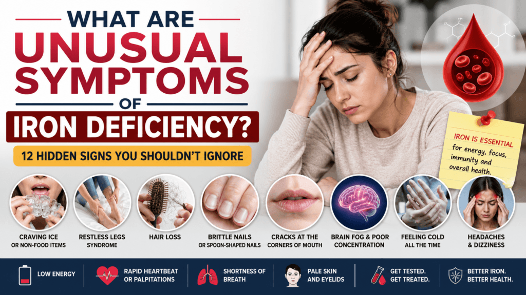Unusual Symptoms of Iron Deficiency