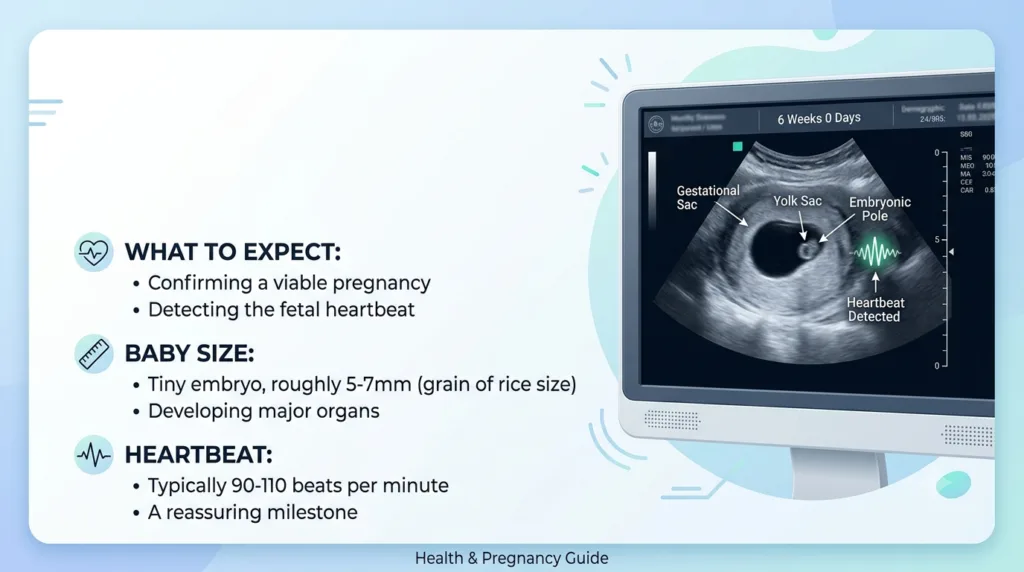 6 Week Ultrasound: What Does Your Baby Look Like at 6 Weeks? 6 Week Ultrasound