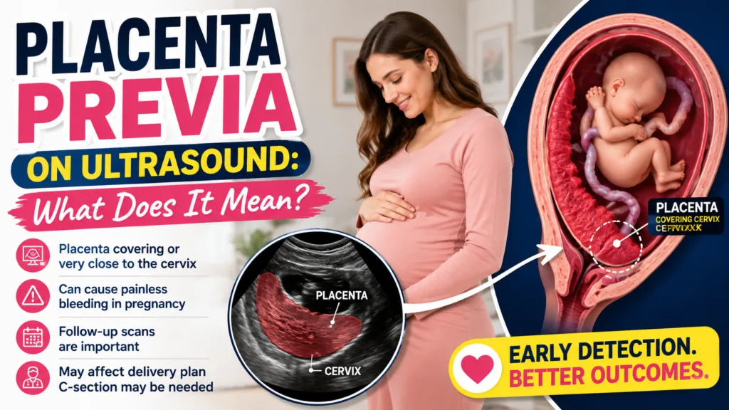 Placenta Previa on Ultrasound: What Does It Mean? Placenta Previa on Ultrasound
