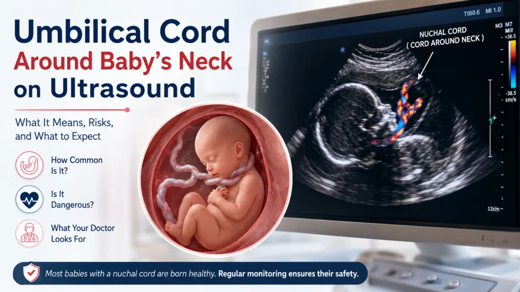Umbilical Cord Around Baby’s Neck on Ultrasound: What Does It Mean? Umbilical Cord Around Baby’s Neck on Ultrasound
