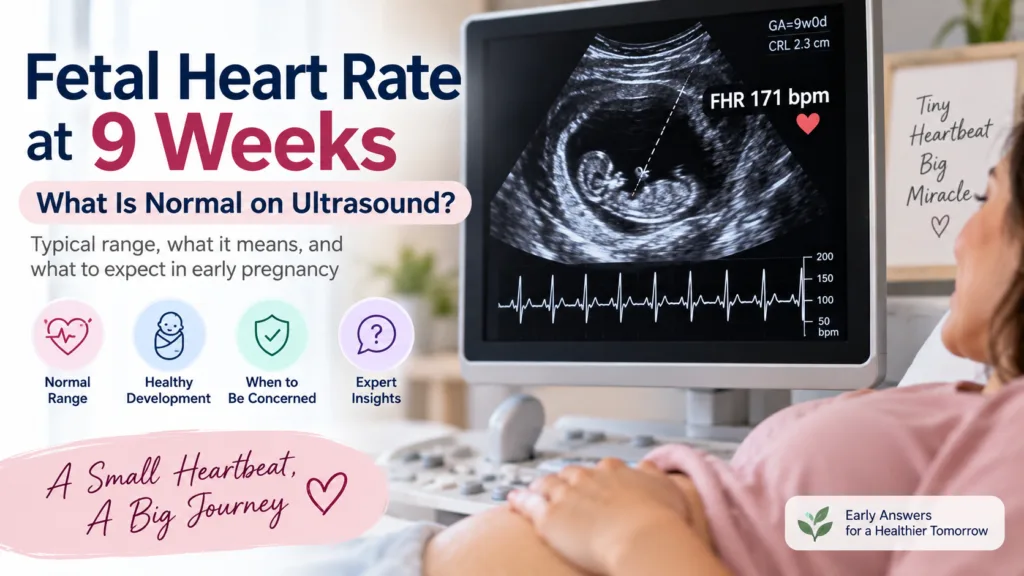 Fetal Heart Rate at 9 Weeks: What Is Normal on Ultrasound? Fetal Heart Rate at 9 Weeks