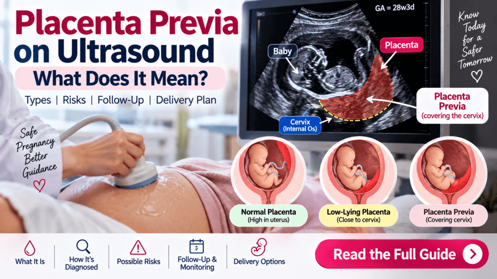 how often do you bleed with placenta previa Placenta Previa on Ultrasound: What Does It Mean?