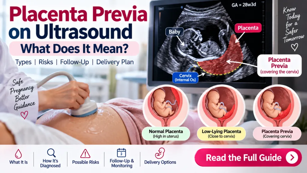 how often do you bleed with placenta previa Placenta Previa on Ultrasound: What Does It Mean?