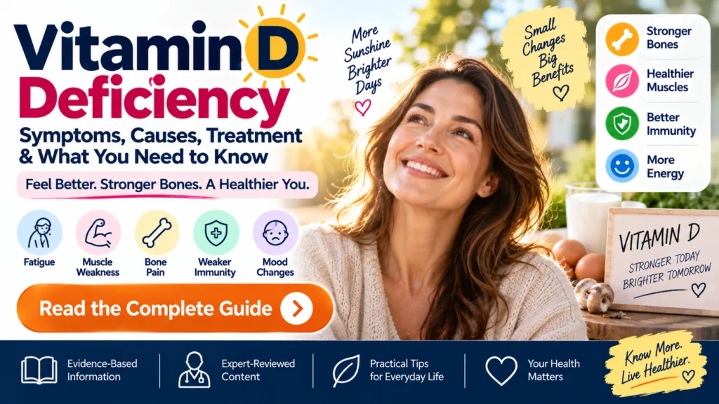 Vitamin D deficiency symptoms and treatment guide for adults