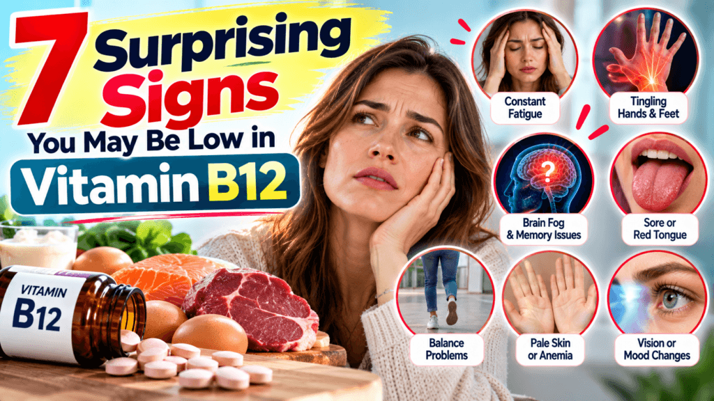 7 Surprising Signs You May Be Low in Vitamin B12 7 surprising signs of vitamin B12 deficiency in adults