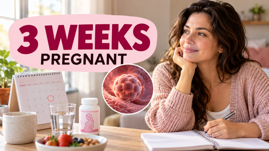 3 Weeks Pregnant: Fertilization and Implantation Explained 3 weeks pregnant cozy planning scene