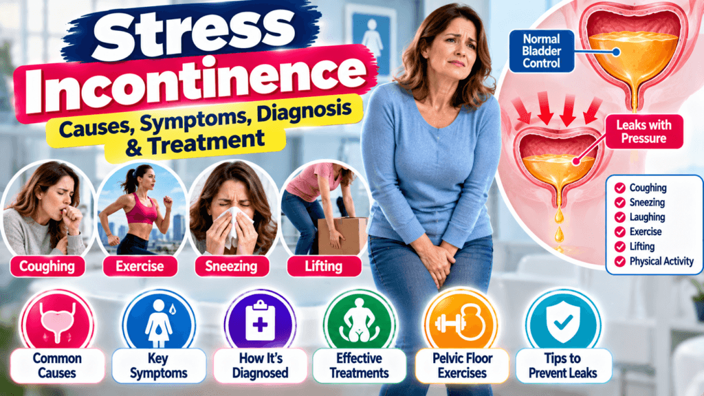 Stress Incontinence: Causes, Symptoms, Diagnosis and Treatment stress incontinence causes and treatments